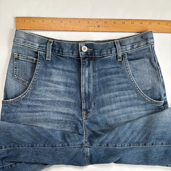 Nili Lotan Emerson Barrel Jeans Classic Wash Size 28 - Picture 8 of 10